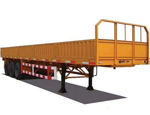3 eixo Q345B Metal Steel Board Cercas Semi-reboque Parede lateral Semi-reboque de Wosheng