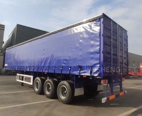40 45 53 Ft Van Box Sliding PVC Tarpaulin Side Curtain Semi-Trailer 40 toneladas de carga útil