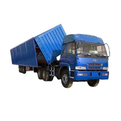 3 eixos de descarga lateral Semi-remolque de parede lateral de despejo de descarga de caminhão WS Indústria de transporte hidráulico