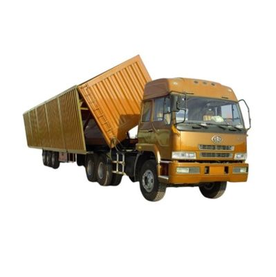 Reboque de caminhão de 3 eixos semi-reboque de descarga lateral hidráulico com carga máxima de 40-100 toneladas