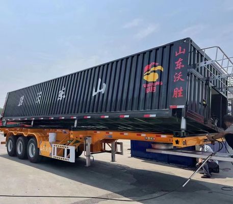 Suspensão mecânica 3 eixo lado rolante semirreboque para transporte de carga de 40 toneladas