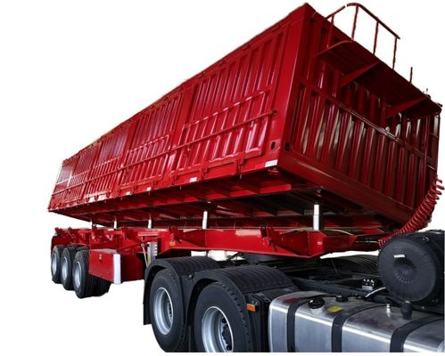 Reboque de descarga lateral de alta capacidade de carga Reboque de caminhão para transporte de carga pesada