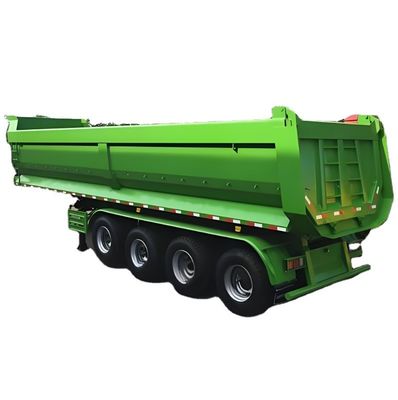 Semi-remolque de 30-100T de capacidade 4/3 para descarga traseira de construção
