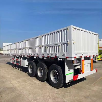 Semi-reboque de caminhão com parede lateral elevadora e carga útil de 50 T
