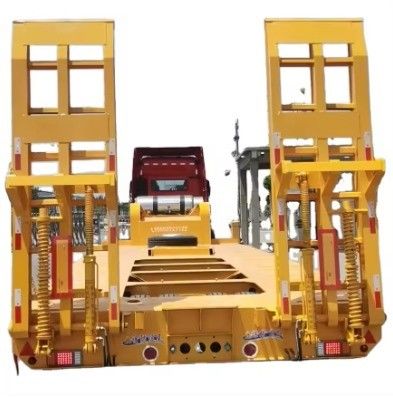 Carga útil máxima 30000 kg Semi-reboque para transporte de escavadeiras e equipamentos de construção
