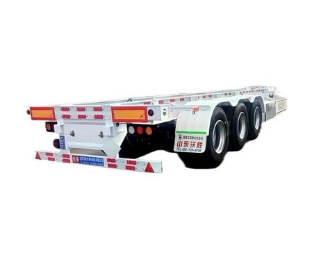 Wosheng 3 Axel 20FT 40FT Container Skeleton Semi-trailer para transporte de contêineres