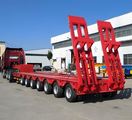 Remolque de caminhão de 3/4 eixo para transporte de escavadeiras