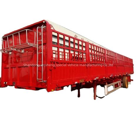 Q345B feixe principal 3/4 eixo 7,5 toneladas 12,4m vedação lateral semi-reboque para personalização de caminhões