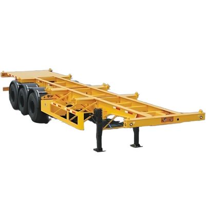 Ferramenta de aterragem 28t/pc 3 eixo 40ft 20ft Container Chassis Skeleton Semi-trailer para caminhão