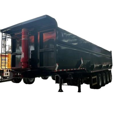 Semi-remolque hidráulico traseiro de 40-100 toneladas em forma de U para transporte de carga pesada