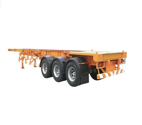 Carga útil máxima 30000 kg Container de 20 pés e 40 pés Chassis Skeleton Truck Semi-trailer
