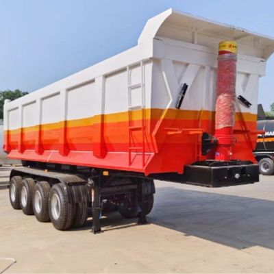 Carga útil máxima 30000 kg Caminhão de descarga traseiro em forma de U Semi-reboque de carregamento de carregamento