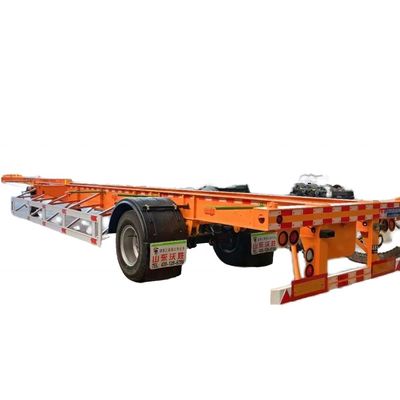 28 toneladas/pc Semi-reboque de esqueleto expansível para transporte de contêineres flexíveis