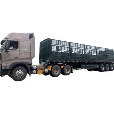 Semi-reboque de aço multi-eixo personalizado para vedação de carga de caminhão e carga útil máxima de 40-80 toneladas