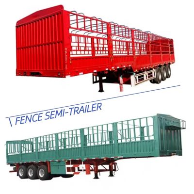 SAF Two Speed Leaf Spring Livestock Trailer para transporte de semi-trailers de barreiras
