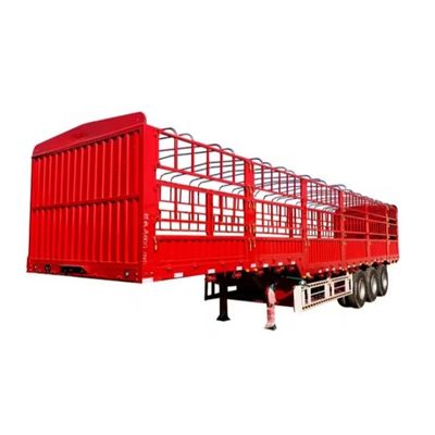 SAF Two Speed 28t Heavy Duty Landing Gear High Bar Livestock Semi-Trailer com 3 eixos