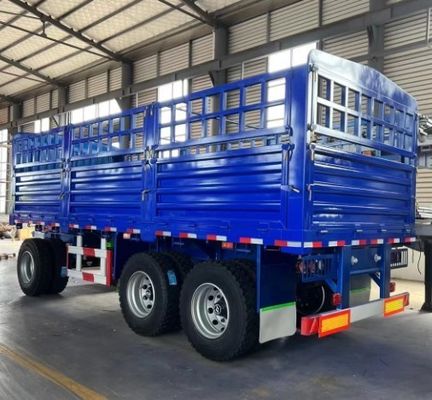 Q345 Reboque de barras de tração de 2 eixos e 3 eixos de aço carbono com capacidade de 30 toneladas e parede lateral