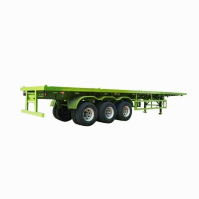 Caminhão de contêineres de cama plana com semi-reboque com fecho de torção ajustável 12500x2500x1600-3100mm