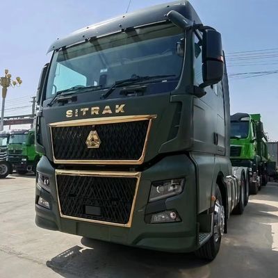 Usado Sinotruk Sitrak C9H 6X4 540HP Man Direito Direito Euro6 Automático Tractor Trailer