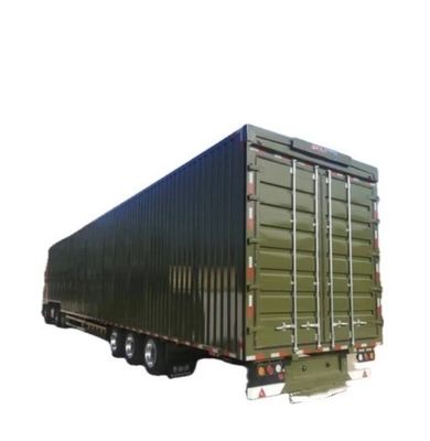 Wosheng 3 Axle Logistics Wingspan Van Semi Trailer com pneus 12R22.5 e eixos 13T/16T
