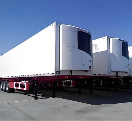Aço 3 eixo 40/45f/48ft Frigorífico Semi-reboque Perfeito para transportar comida fria