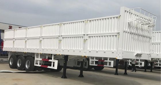 Bom exportador de 13m 3 semi-reboque de parede lateral do eixo com alta carga útil e material de aço