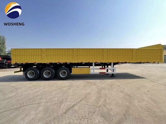 Tipo de vedação Semi-reboque de piso plano com parede lateral e suspensão de airbag