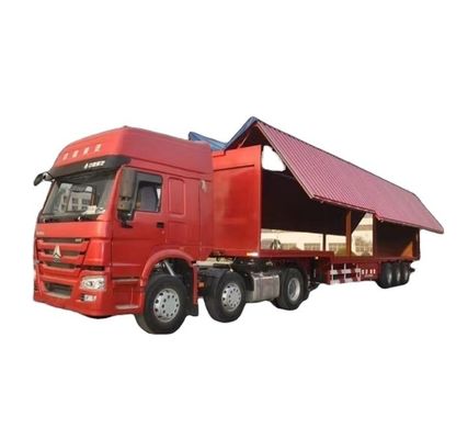 Wosheng 3 eixo 30/40ton Logística Van Semi-reboque com caixa Wingvan Voador