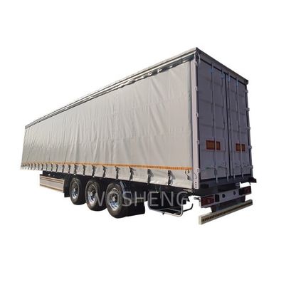 3 eixos 40ft 45ft PVC telhado cortina lado Semi-reboque com design de caminhão deslizante