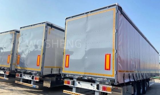 3 eixos 40ft 45ft PVC telhado cortina lado Semi-reboque com design de caminhão deslizante