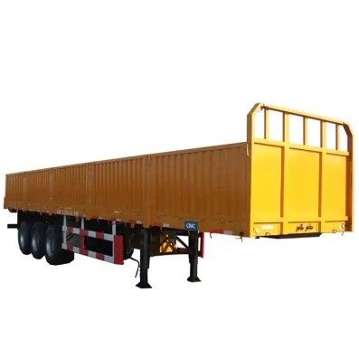 3 eixo Q345B Metal Steel Board Cercas Semi-reboque Parede lateral Semi-reboque de Wosheng
