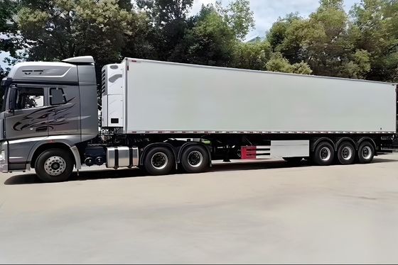 Customização Caixa de refrigeração de 3 eixos inferior Frigorífico Frigorífico Semi-remolque de Wosheng