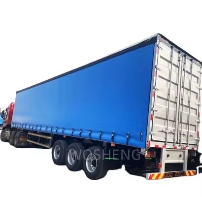 Wosheng 3 eixos 40ft 45ft PVC impermeável cortina lado Semi-reboque para Express e Logística