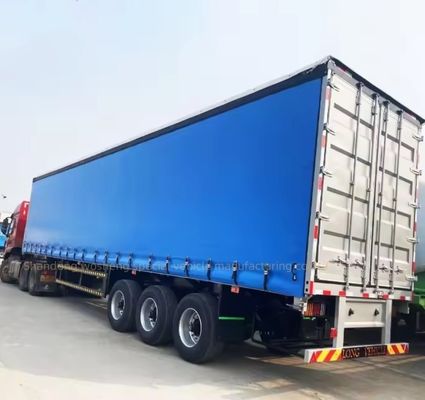 Wosheng 3 eixos 40ft 45ft PVC impermeável cortina lado Semi-reboque para Express e Logística