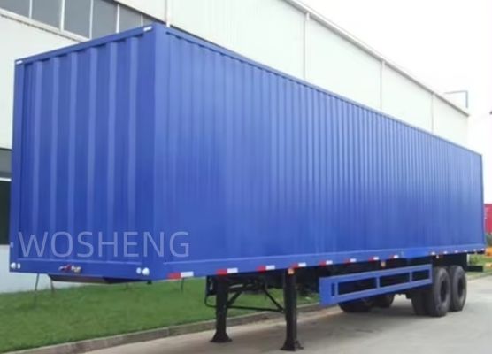 Customizado Wosheng 3 eixos 40ft 45ft lado cortina Semi-reboque com PVC Waterproof Tarpaulin