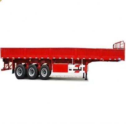 Semi-remolque de aço para 3 eixos Max capacidade 100ton cerca de placa de metal de acordo com o cliente