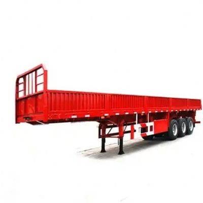 Semi-reboque de caminhão com parede lateral removível e design versátil multiuso