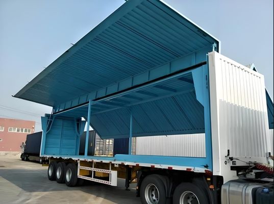Cor personalizável 40 toneladas Van Semi Trailer com 12 rodas e 40 pés de comprimento