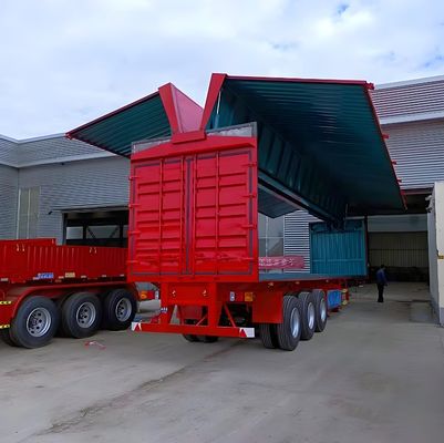 Cor personalizável 40 toneladas Van Semi Trailer com 12 rodas e 40 pés de comprimento