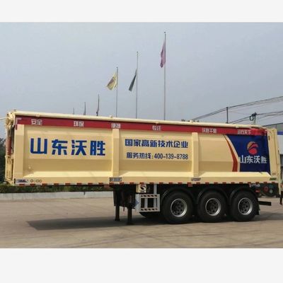 60000kgs Max Payload Crawler/Live Floor Dump Truck com transporte e características bidirecionais