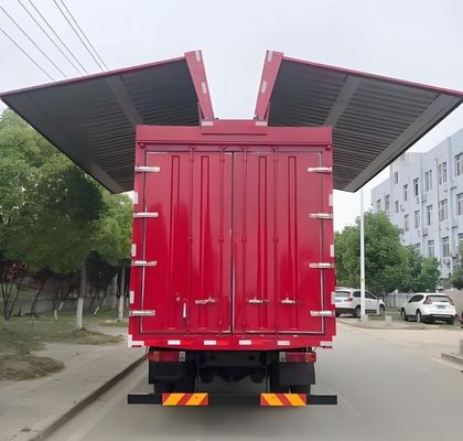 Semi-Relógio 9,5-16m de comprimento 3 eixos 30-50tons Logística Van de extensão de asas com caixa de asa aberta