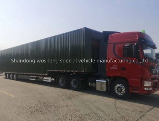 Pedido do cliente 3 eixo ala aberta Van semi-reboque de parede com 12 unidades 12R22.5 Pneus