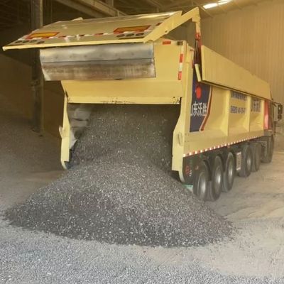 Caminhão móvel, raspador, carrilhão translacional, semi-reboque para transporte de cascalho