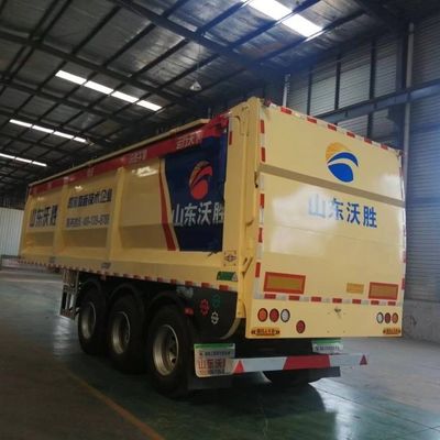 Transporte de mercadorias, depósito de lixo, semi-reboque, caminhão, com piso de rolagem, carga útil máxima 60000 kg