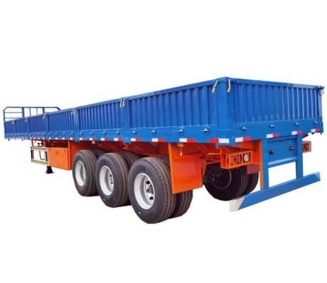 3 x 40L Tanques de ar 3 eixo de queda lateral lateral Semi-remolque de caminhão para transporte de carga