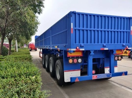 3 x 40L Tanques de ar 3 eixo de queda lateral lateral Semi-remolque de caminhão para transporte de carga