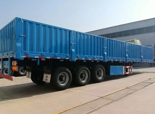 3 x 40L Tanques de ar 3 eixo de queda lateral lateral Semi-remolque de caminhão para transporte de carga