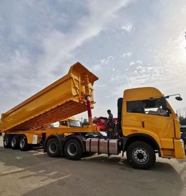 Remolque traseiro 3/4/5 eixos customizado para transporte de carga pesada