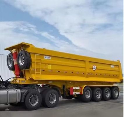 Remolque traseiro 3/4/5 eixos customizado para transporte de carga pesada
