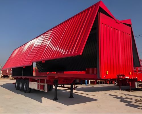 3 eixos lateral ala aberta ala Van Semi-reboque personalizável para solicitação do cliente